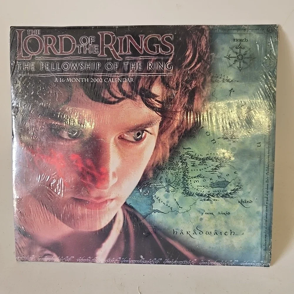 Tolkien Lord of The‎ Rings Fellowship Of The Ring 16 Month Calendar 2002 Sealed